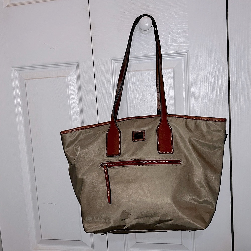Dooney and Bourke Stylish Tan Tote Bag